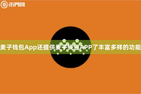麦子钱包App还提供麦子钱包APP了丰富多样的功能