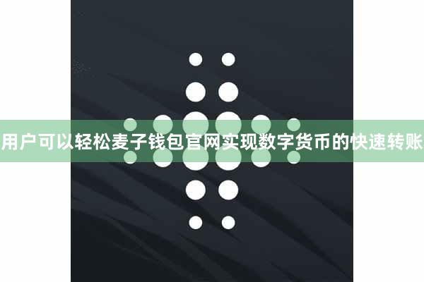 用户可以轻松麦子钱包官网实现数字货币的快速转账