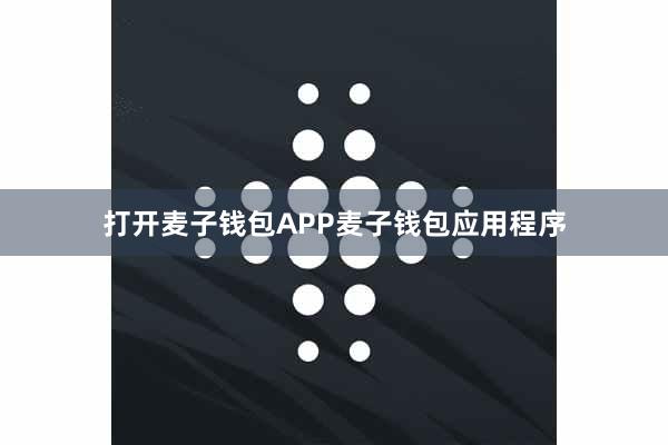 打开麦子钱包APP麦子钱包应用程序