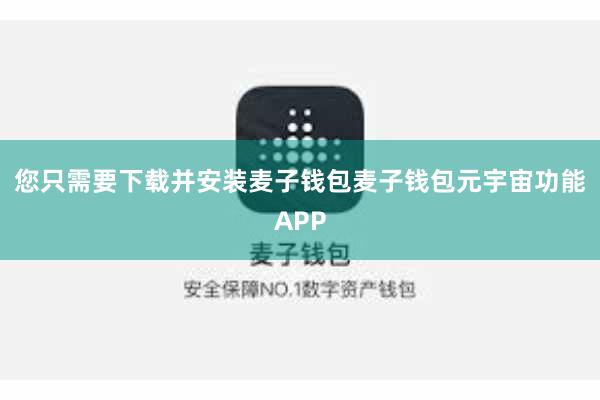 您只需要下载并安装麦子钱包麦子钱包元宇宙功能APP